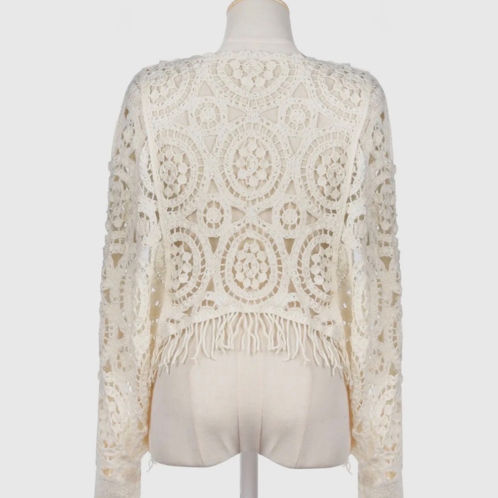 NWT BOHO Fringed Sweater - Picture 4 of 5
